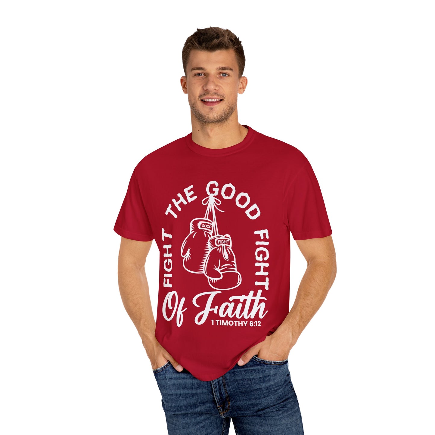 Fight The Good Fight Tee Red