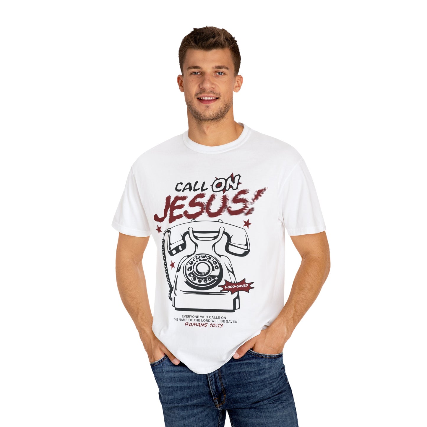 Call On Jesus Tee White