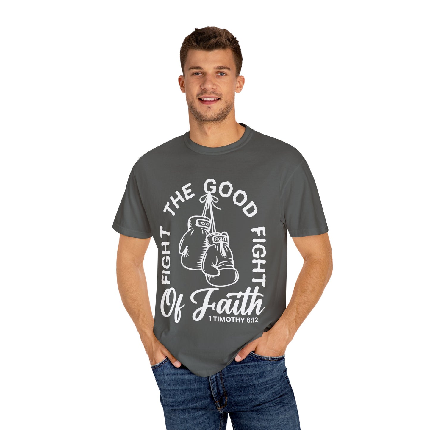 Fight The Good Fight Tee Dark Gray