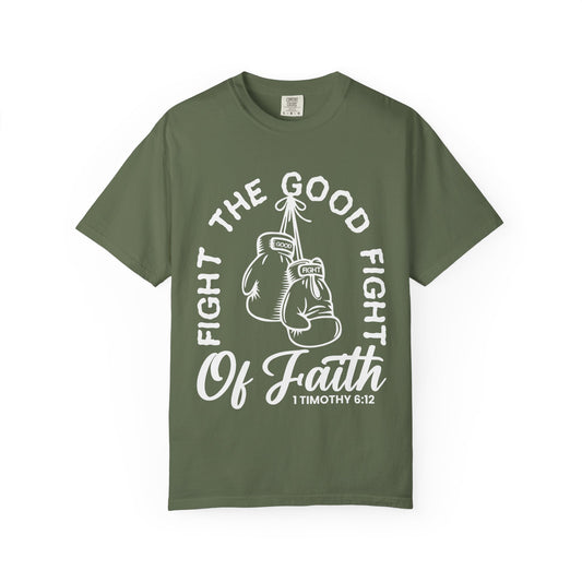Fight The Good Fight Tee Green