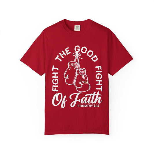 Fight The Good Fight Tee Red