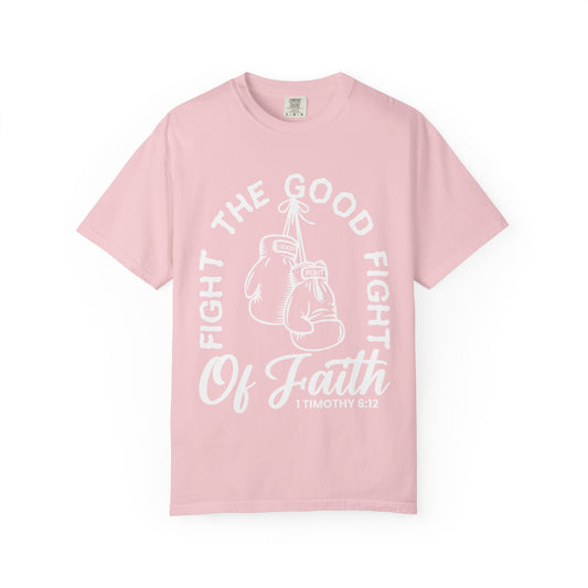 Fight The Good Fight Tee Pink