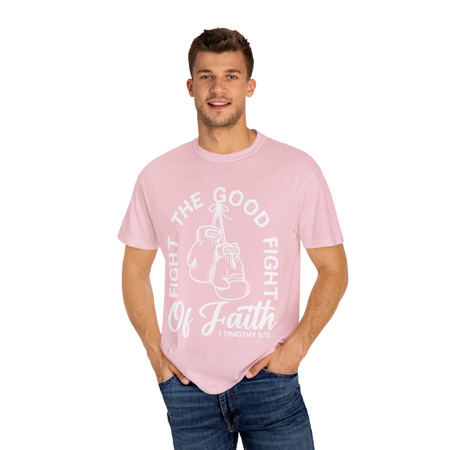 Fight The Good Fight Tee Pink